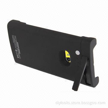 2,200mAh Portable Power Bank, External Battery with Holder for Nokia Lumia 920, Black in Color